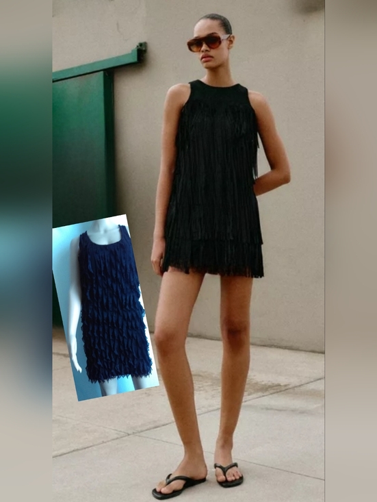 Zara Dresses & Skirts - Zara Black Ruffled Mini Dress
